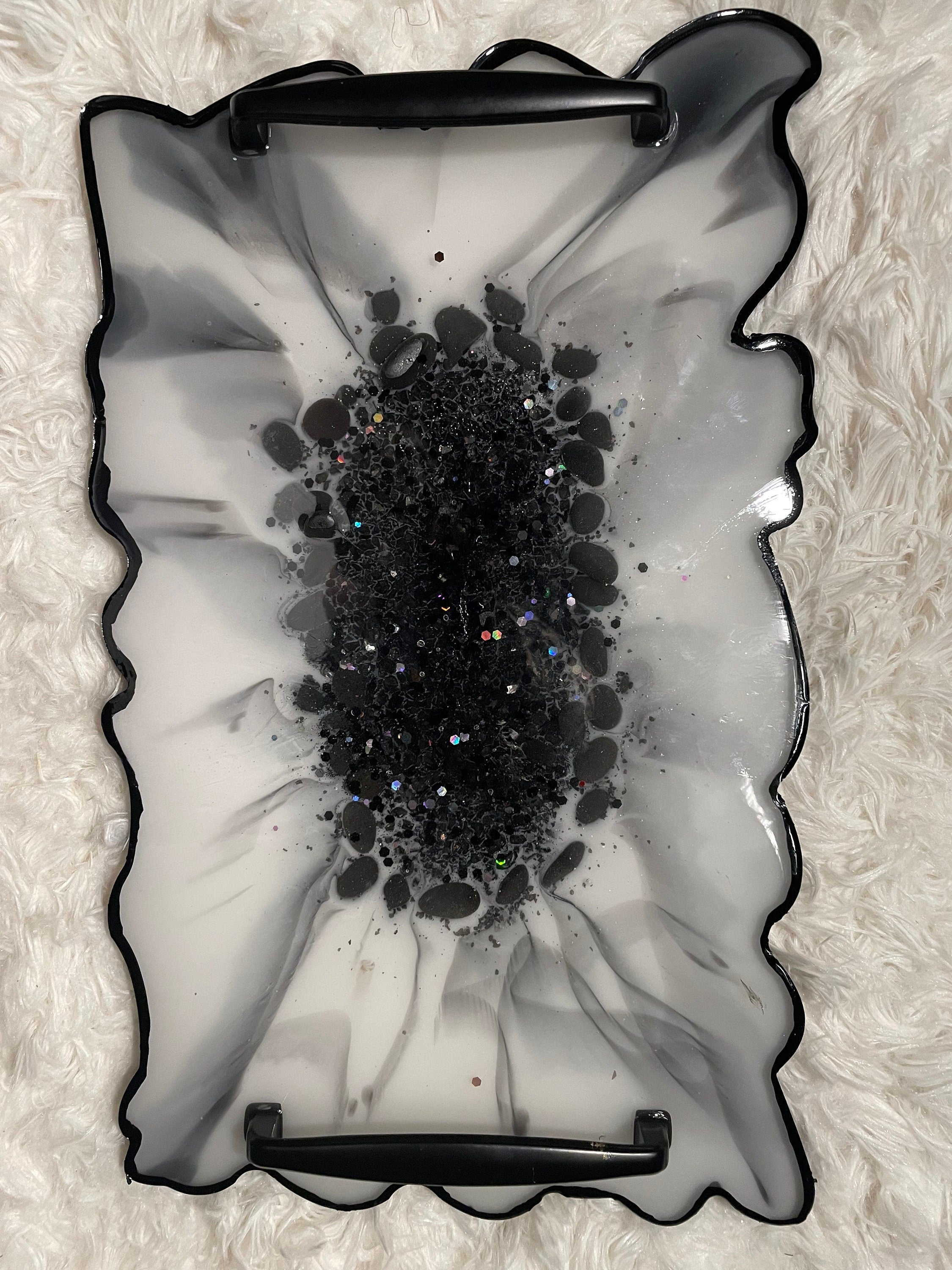 Black Marble Luxury Tray