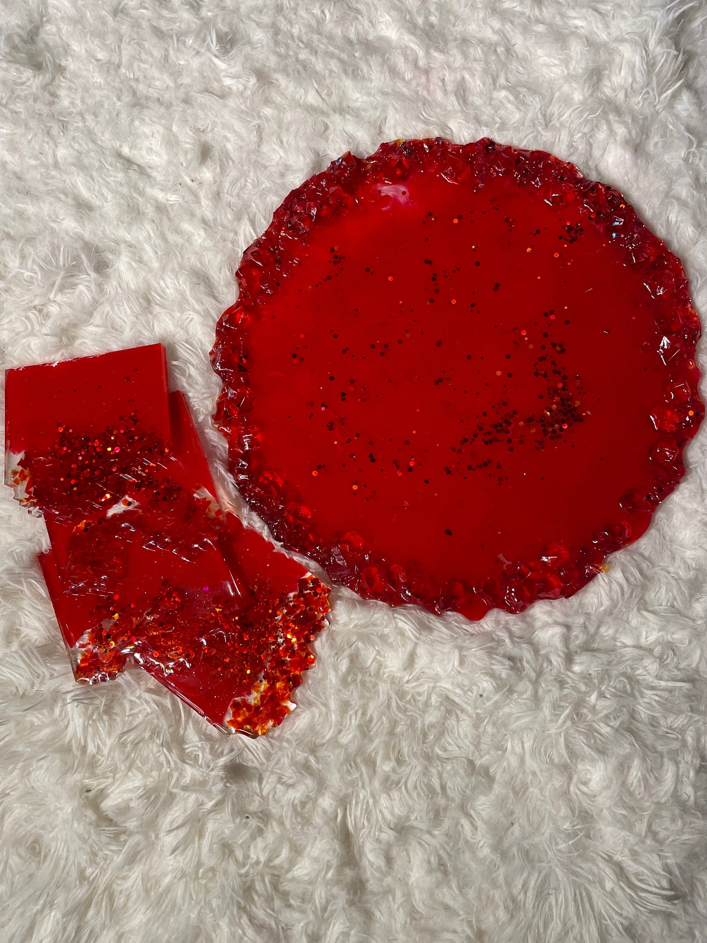 Ruby Red Tray